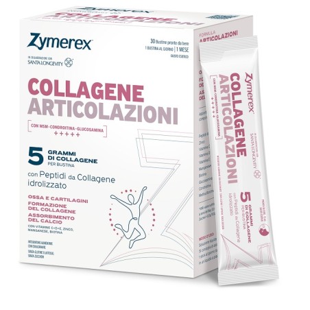 Wilco Farma Zymerex Collagene Articolazioni 30 Bustine Da 15 Ml Con Edulcorante Senza Glutine Senza Lattosio