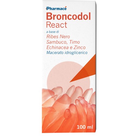 Pharmace' Broncodol React 100 Ml Senza Glutine Naturalmente Privo Di Lattosio