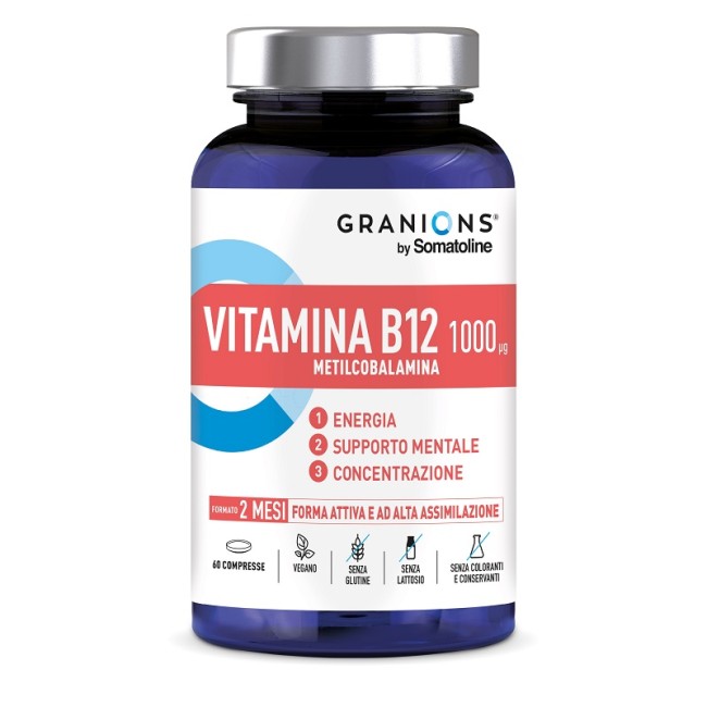 Somatoline Rossi - Olyos Italia Granions By Vitamina B12 1000 Mcg 60 Compresse Senza Glutine Senza Lattosio