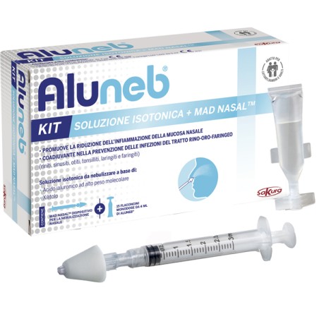 Sakura Aluneb Kit Soluzione Isotonica per igiene nasale con atomizzatore professionale Sakura Aluneb Kit Soluzione Isotonica per igiene nasale con atomizzatore professionale