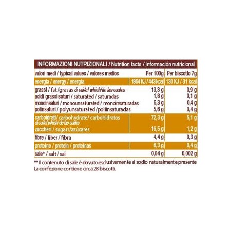 Sarchio Biscotti Saraceno Miele Senza Lievito 200 G
