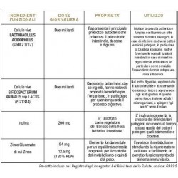 Optima Naturals Colours Of Life Acidophilus Bifido Complex 60 Capsule Vegetali 500 Mg