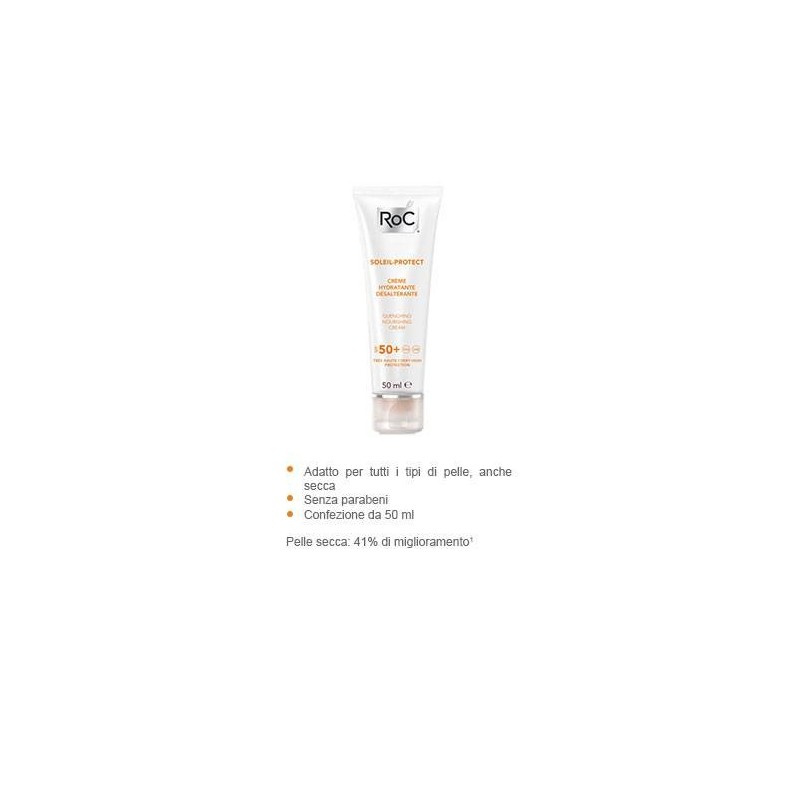 Roc Opco Llc Roc Solari Soleil Protexion + Crema Viso Nutriente Spf50+ 50 Ml