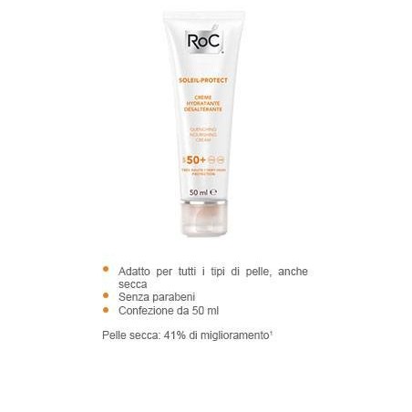 Roc Opco Llc Roc Solari Soleil Protexion + Crema Viso Nutriente Spf50+ 50 Ml