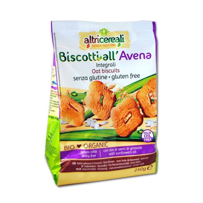 Probios Societa' Benefit Altricereali Biscotti All'avena Integrali 250 G