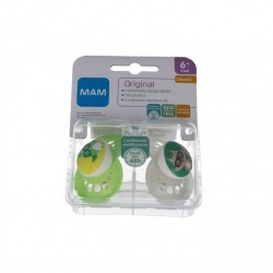 Mam Original Succhietto 6+ Caucciù in confezione doppia