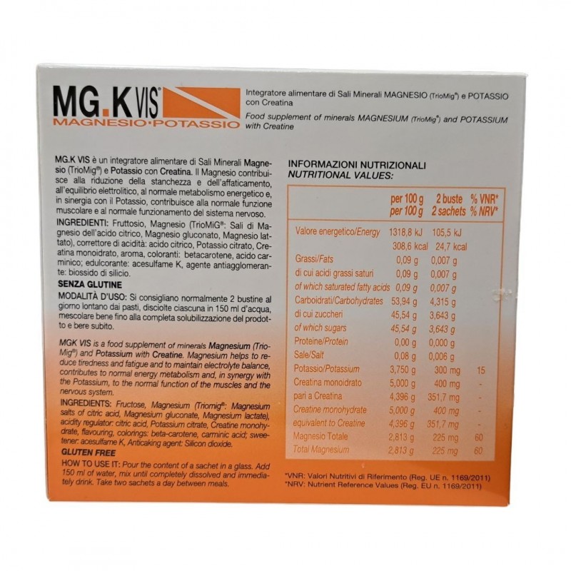 Pool Pharma Mgk Vis Magnesio Potassio Orange 45 Bustine