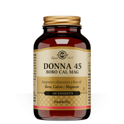 Confezione da 100 Tavolette di Integratore Multiminerale Boro Cal Mag Donna 45 di Solgar