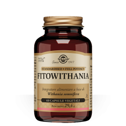 Confezione da 60 capsule vegetali di Integratore Tonificante da Fitowithania da Solgar