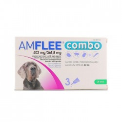 Confezione da 3 pipette di Amflee Combo per cani di taglia Gigante