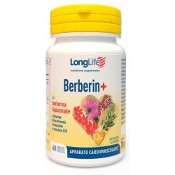 Confezione da 60 tavolette di Integratore Cardiovascolare Berberin+ da Longlife