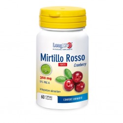 Flacone da 60 capsule vegetali di Mirtillo Rosso Forte Benessere Urinario da Longlife