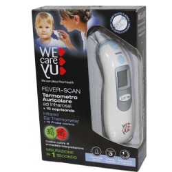 Uragme Termometro Auricolare Wecareyu Fever-scan Ad Infrarossi Con 10 Coprisonda