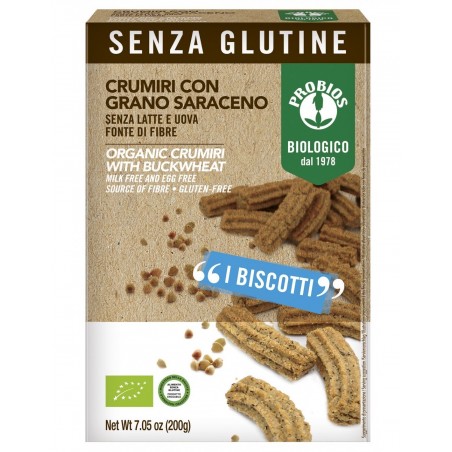 Probios Societa' Benefit Crumiri Con Grano Saraceno 200 G