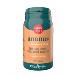 Erba Vita Ananas Supporto per drenaggio dei liquidi e digestivo 60 capsule vegetali