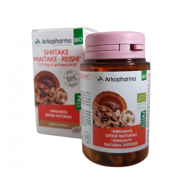 Arkofarm Arkocapsule Shiitake Maitake Reishi Bio 40 Capsule