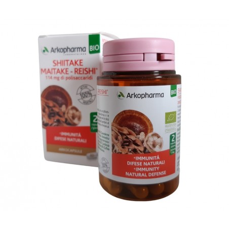 Arkofarm Arkocapsule Shiitake Maitake Reishi Bio 40 Capsule