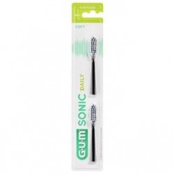 Sunstar Italiana Gum Sonic Daily Spazzolino Batteria Refill Black 2 Pezzi