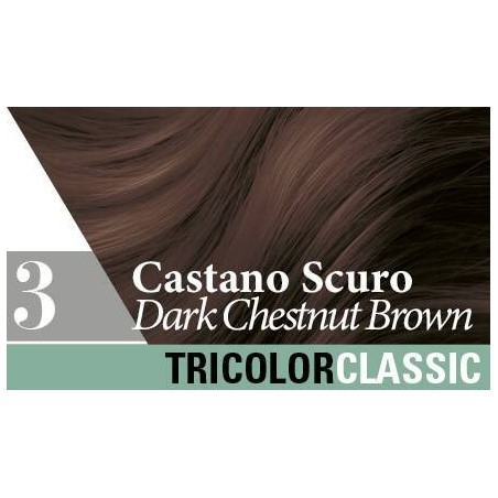 Specchiasol Tricolor Classic 3 Castano Scuro 2 Tubi 50 Ml + 2 Shaker 50 Ml + 4 Bustine 8 Ml