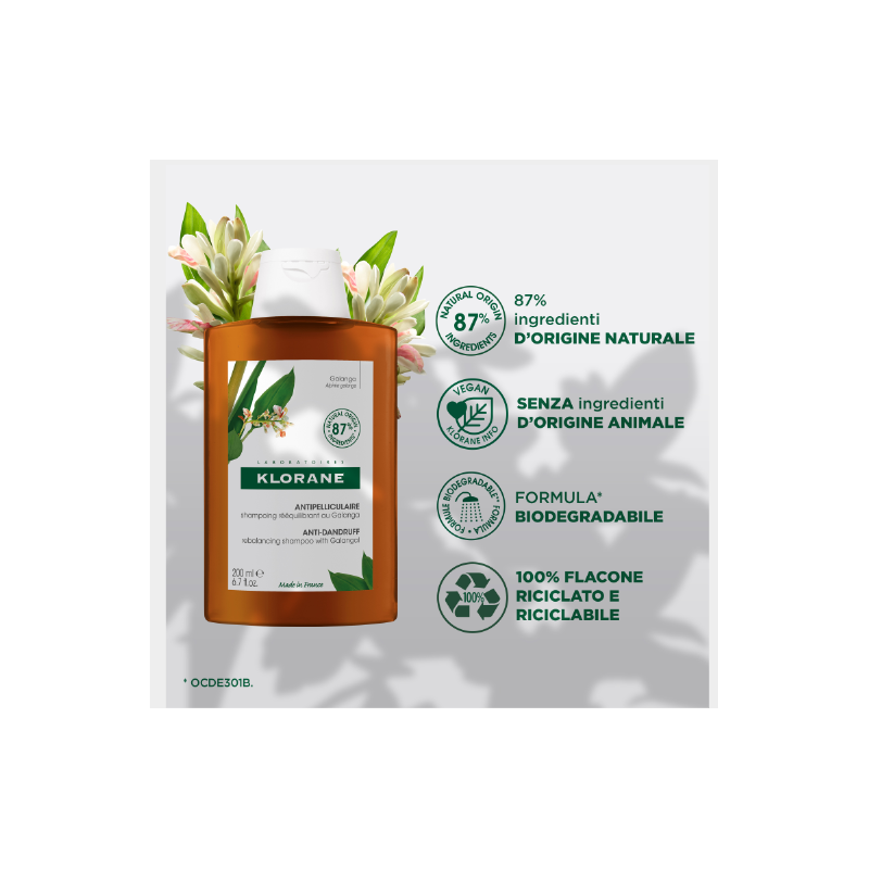 Klorane Shampoo Galanga 200 Ml