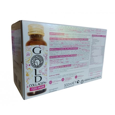 Minerva Research Labs Gold Collagen Pure Plus 10 Flaconi Da 50 Ml
