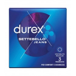 3 pezzi di Durex Settebello Jeans Vestibilità Regular