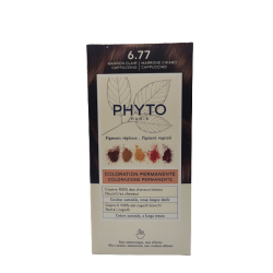 Phyto Color Kit 6,77 Marrone Chiaro Cappuccino 1 Latte 50 Ml + 1 Crema 50 Ml + 1 Maschera 12 Ml