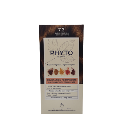 Phyto Color Kit 7,3 Biondo Dorato 1 Latte 50 Ml + 1 Crema 50 Ml + 1 Maschera 12 Ml