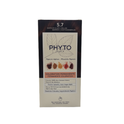 Phyto Color Kit 5,7 Castano Chiaro Tabacco 1 Latte 50 Ml + 1 Crema 50 Ml + 1 Maschera 12 Ml