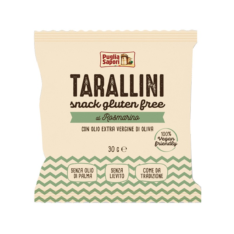 Puglia Sapori Tarallini Rosmarino Olio Extravergine Di Oliva 30 G