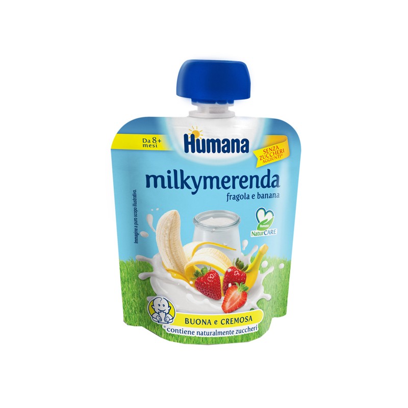 Humana Italia Milkymerenda Fragola Banana 100 G