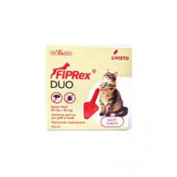 Confezione da 1 pipetta di Soluzione Spot-on per Gatti e Furetti da Fibrex Duo