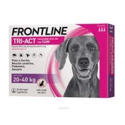 Confezione da 3 pipette di Soluzione Spot-On per Cani 20-40 Kg Frontline Tri-Act da Four Pharma