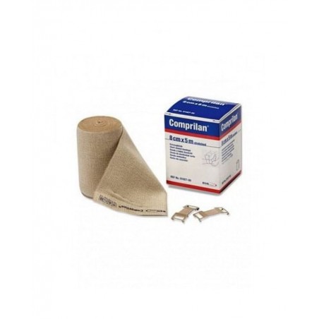 Essity Italy Benda Elastica Compressiva Comprilan Estensibilita' Bassa Pelle 8x500 Cm