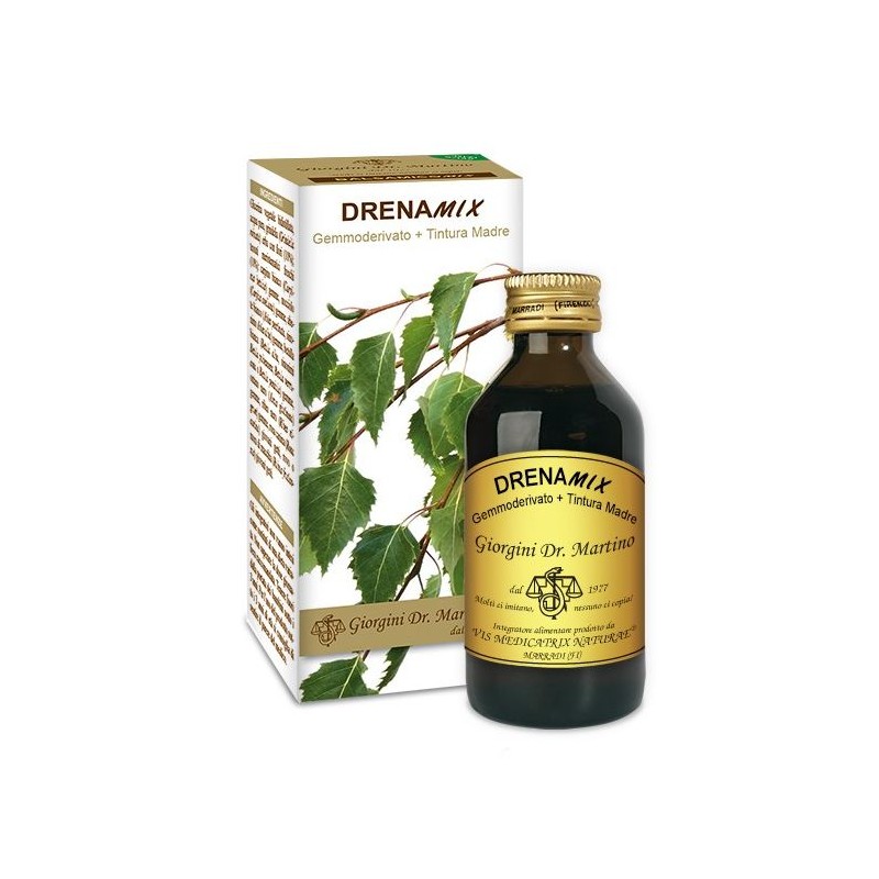 Dr. Giorgini Ser-vis Drenamix Gemmoderivato + Tintura Madre Senza Alcool 100 Ml