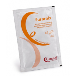 Confezione da 45g di Medicamentosi per Uccelli Furamix da Candioli