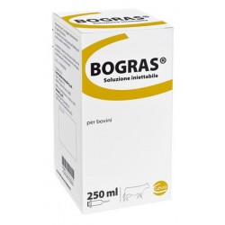 Flacone da 250ml di Soluzione Iniettabile per Bovini Bogras da Ceva Salute Animale