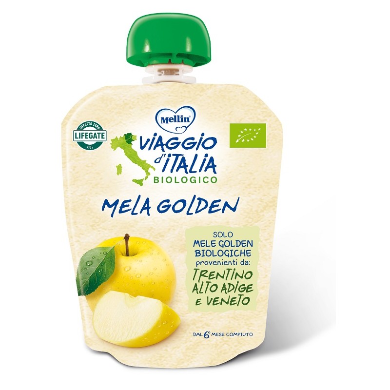 Danone Nutricia Soc. Ben. Mellin Viaggio Italia Pouch Bio Mela Golden 90 G