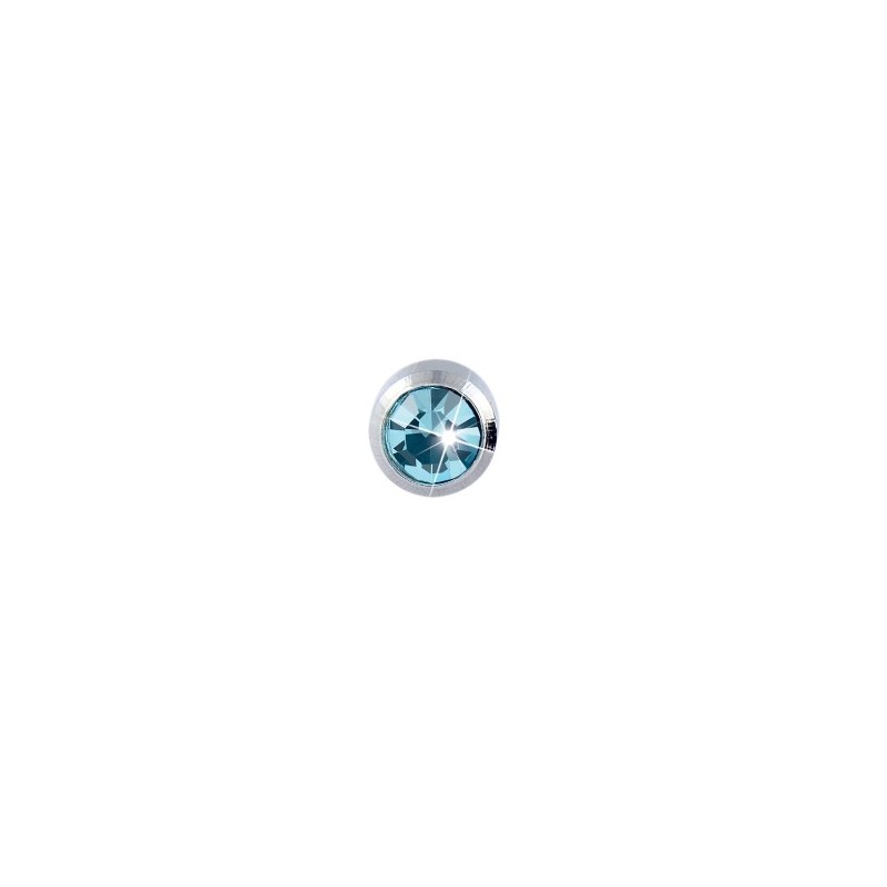 Orecchino 3mm Mast Industria Italiana Acquamarina