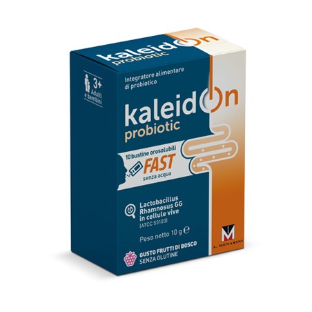 confezione 10 bustine orosolubili kaleidon probiotic fast