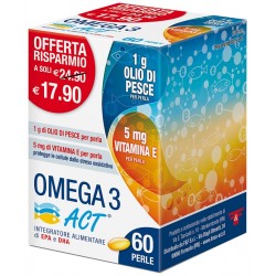 60 perle di Integratore di Acidi grassi Omgea-3 Act