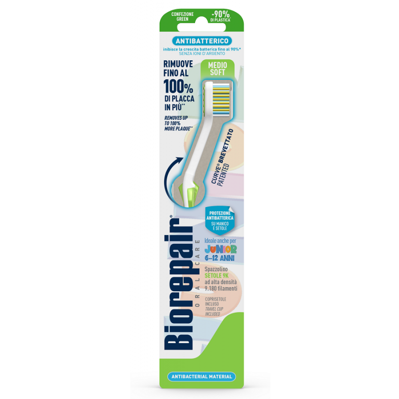 Biorepair Oral Care Junior 6-12 Anni Spazzolino Antibatterico - 1 pezzo