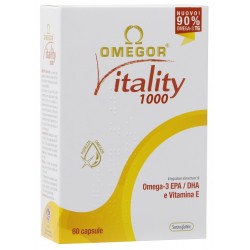 Confezione da 60 capsule Molli di Integratore di Omega-3 Omegor Vitality 1000
