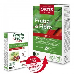Confezione da 24 Compresse di Ortis Frutta & Fibre Integratore per la stitichezza