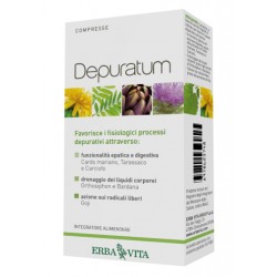 Erba Vita Depuratum Depurativo per il benessere del fegato 30 compresse