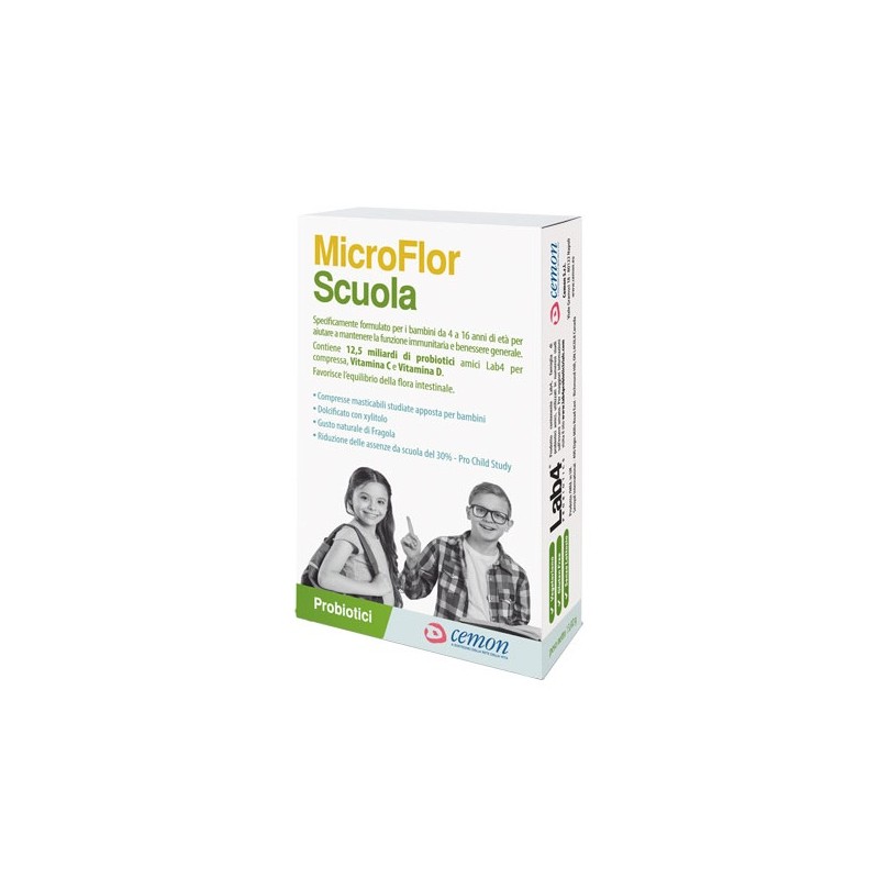 Cemon Microflor Scuola 30 Capsule Masticabili
