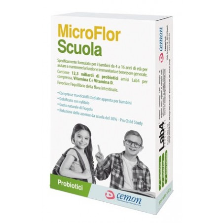Cemon Microflor Scuola 30 Capsule Masticabili