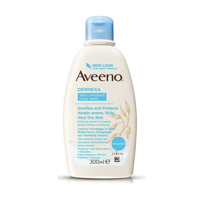 Johnson & Johnson Aveeno Dermexa Bagno Doccia 300 Ml
