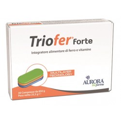 Confezione da 30 compresse di Integratore di Ferro Triofer Forte