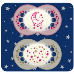 2 pezzi di Mam Original Night Succhietto per Femminucce
